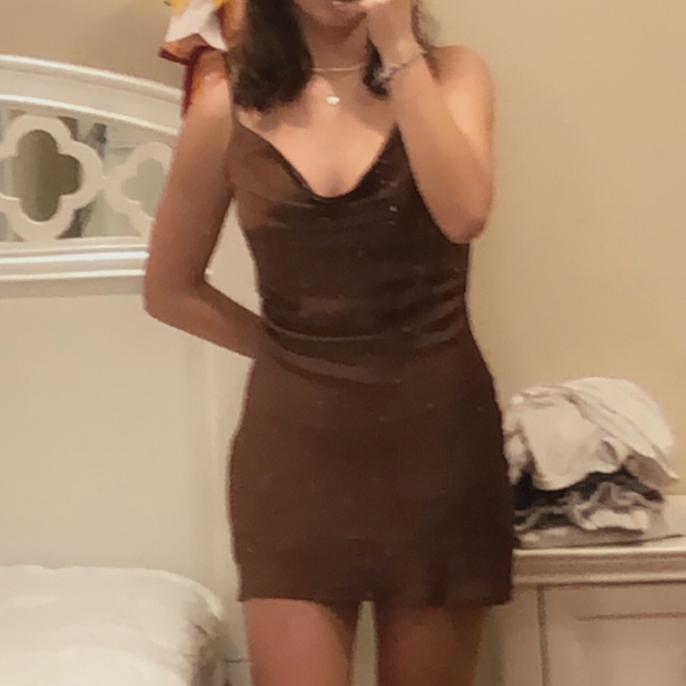 Pacsun Cowl Neck satin dress